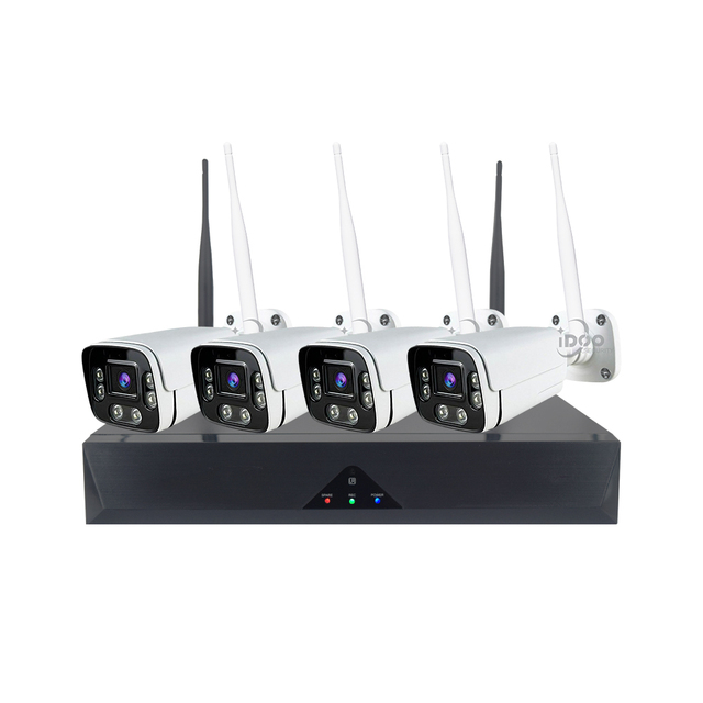Tuya Smart Home Security Camera System 4CH 3MP Wireless IP Camera With Motion Detection WiFi 6 NVR Surveillance Kit