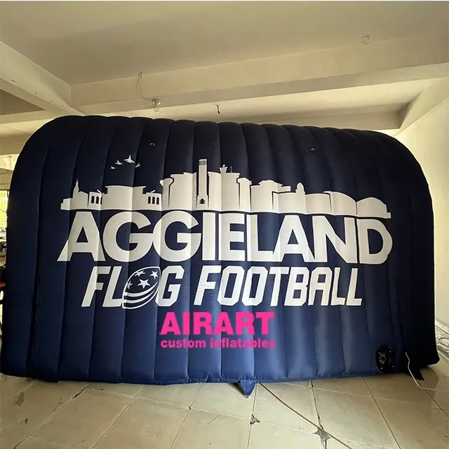 Tunnel/canale dell'atleta gonfiabile blu rimovibile della tenda promozionale di settembre