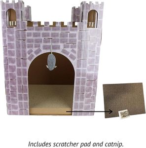 Özel Tasarım Midlee Kale Kedi Tırmalama Evi Tuğla Desenli - Product Image 6