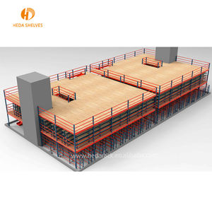 Industriale materiale da costruzione verniciatura a polvere magazzino fornitori della cina Q235 di stoccaggio heavy duty piano rialzato pallet scaffalature - Product Image 5