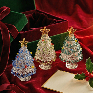 Cadeau créatif pour enfants, décorations de <span class=keywords><strong>Noël</strong></span> uniques en verre émaillé, scène de neige, artisanat, ornements, taille personnalisée, impression numérique, figurines, jouets - Product Image 3