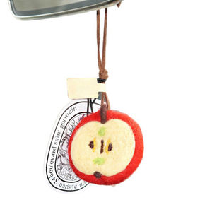 Pendentif demi-pomme en peluche, produit fini, décoration de rétroviseur de voiture, accessoires intérieurs de voiture minimalistes, pendentif de sac - Product Image 5