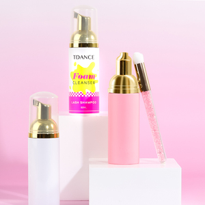 Kit de Champú Espumoso Personalizado para Extensiones de Pestañas con Opciones de Curvatura LC y BC, Limpiador de Espuma para Pestañas Sin Crueldad - Product Image 1