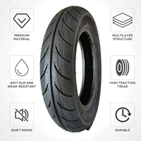 Ban Motor Custom Pabrik 350-10 T153 50% Karet Alam untuk Sepeda Motor Dual-Sport, Skuter, Jalan Berlumpur dan Berpasir, Safari
