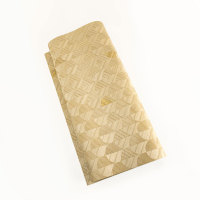 Placage de bois de parquet en forme de feuille de Ginkgo doré / pour design contemporain écologique certifié ISO, coupé en tranches, sur mesure pour hôtels