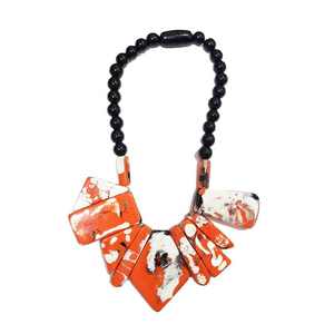 Collar con colgante de cuentas de resina para mujer, collar con colgante de resina epoxi de todos los colores, fabricante de la India - Product Image 4