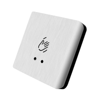 Yistar 86 Type panneau en alliage d'aluminium capteur infrarouge sans contact interrupteur de déverrouillage de porte bouton de sortie sans contact blanc
