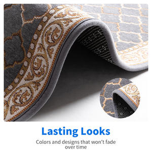 เสื่อครัวรูปสี่เหลี่ยมผืนผ้าลายตาข่ายเส้นใยโพลีเอสเตอร์กันน้ำดูดซับน้ำมันกันลื่นสไตล์นอร์ดิกเสื่อปูพื้น - Product Image 3