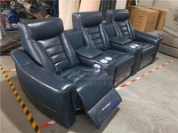 Usine chinoise de meubles de cinéma maison design moderne chaises de maison 3 places canapé intelligent confortable pour salle de cinéma