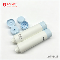 Tube en plastique PE de 80 ml à 100 ml avec bouchon à clapet de 35 mm, impression offset givrée, logo personnalisé, couleur personnalisée, crème pour le visage, soin de la peau, cosmétique