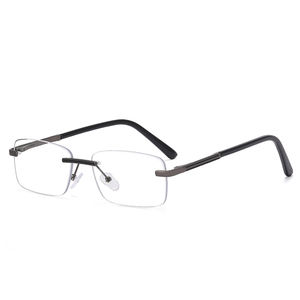 กรอบแว่นตาไร้ขอบน้ำหนักเบาพิเศษ คุณภาพสูง สำหรับผู้ชาย กรอบ<span class=keywords><strong>ใหญ่</strong></span> สไตล์ธุรกิจ แว่นสายตา - Product Image 5