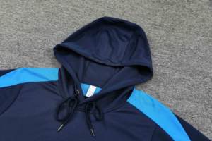 Conjunto Deportivo de Entrenamiento de Fútbol con Cremallera Completa y Estampado en Relieve para Otoño e Invierno, Sudadera con Capucha 25/26, Uniforme de Clubes Europeos - Product Image 2