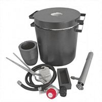 Fourneau de fusion REALMAX 6 kg 10 kg 12 kg pour or, argent, cuivre, aluminium, fourneau de fusion pour bijoux, machine de traitement des métaux