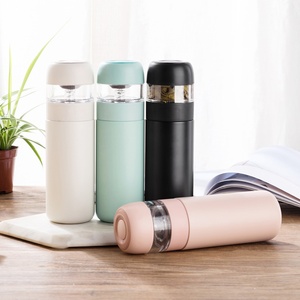 กระบอกน้ำชาสแตนเลสสองชั้นพร้อมที่กรองชาสแตนเลส กระบอกน้ำดื่มสแตนเลส - Product Image 5