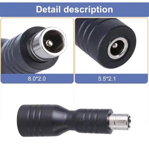 Adattatore convertitore da DC <span class=keywords><strong>8020</strong></span> 8.0mm x 2.0mm maschio a 5.5mm x 2.1mm femmina per pannello solare, camper, stazione di alimentazione portatile, generatore solare - Product Image 5