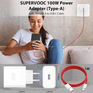 100W SUPERVOOC быстрое зарядное устройство 100W USB адаптер питания с USB-кабелем для OnePlus 13/12R/11 Nord 4 3 <span class=keywords><strong>2</strong></span> CE 4 3 Lite 10T 9 8 - Product Image 5