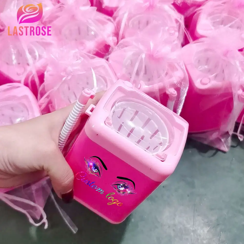 Wholesale Custom Electric Makeup Brush Tools Automatic Cleaner Makeup Sponge 3D Mink Mini Eyelashes Washing Machine