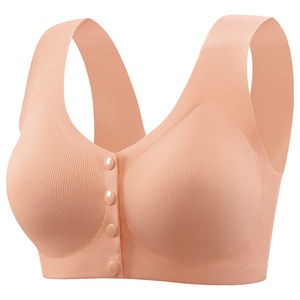 Nuevo Sujetador sin Costuras con Copa Fija y Cierre Frontal, Ropa Interior para Mujer, Alta Elasticidad, Sin Aro, Estilo Chaleco, Talla Grande - Product Image 6