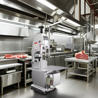 Bouchers machine de découpe de viande scie à os machine à viande restaurant scie à os en acier inoxydable