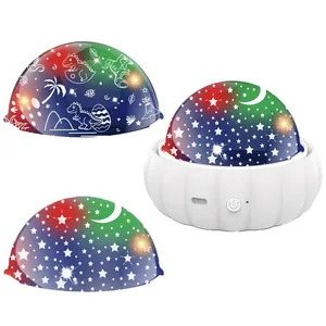 3 Thèmes Rotation Étoile Projecteur Lampe pour Chambre d'Enfants 3 en 1 Ciel Étoilé Dinosaure Licorne Multi Couleurs Bébé Chambre Plafond Décor - Product Image 1