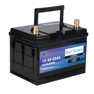 بطارية سيارة مخصصة البحرية للمبتدئين LiFepO4 12v 60ah للسيارة - Product Image 4