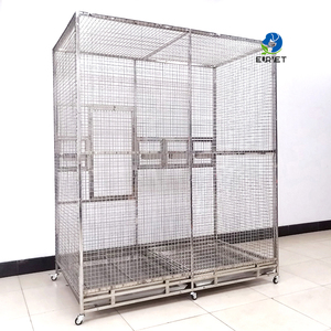 EUR VET En Çok Satan Veteriner Ekipmanları Araçak Uçan Kuş Kafesi Paslanmaz Çelik Kuşhane Büyük Papağan Kafesi Güvercin Yetiştirme Kafesi - Product Image 5