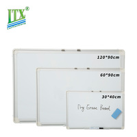 Tableau blanc magnétique sur mesure avec cadre en aluminium, effaçable à sec, pour bureau et usage domestique