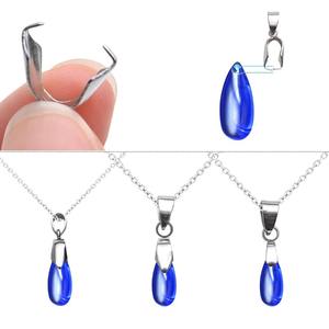 10 pièces de fermoirs à pince en acier inoxydable <span class=keywords><strong>pour</strong></span> breloques, perles et pendentifs, composants de connexion <span class=keywords><strong>pour</strong></span> la fabrication de colliers et de bijoux DIY - Product Image 4