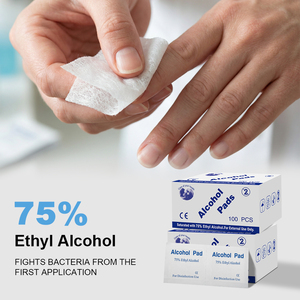 Toallitas Desinfectantes con 75% de <span class=keywords><strong>Alcohol</strong></span> Etílico, 100 Unidades, Hojas de 3x6 cm <span class=keywords><strong>para</strong></span> Limpieza y Uso Antiséptico - Product Image 4