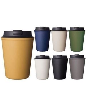 360Ml Modern Round Stainless Steel Travel Mug <b>Reusable</b> and Thermally Insulated <b>With</b> <b>Lid</b> - Product Image 1