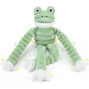 Juguete de Peluche Personalizado con Forma de Rana para Perros, con Papel Arrugado, para Perros Pequeños, Medianos y Grandes, Juguetes de Peluche para Masticar para Mantenerlos Entretenidos - Product Image 1