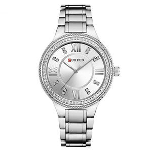 Nouvelles montres de mode pour femmes Curren 9004, montre à quartz en or rose de luxe pour femmes, bijoux de soirée pour femmes, cadeaux pour femmes, montres-bracelets - Product Image 4