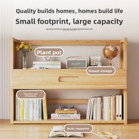 Étagère de bureau minimaliste moderne en MDF, support de rangement multi-niveaux sans dossier pour bureau, maison, étudiant, idéal pour l'ameublement domestique