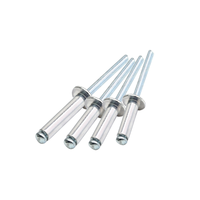 Rivets aveugles en acier inoxydable haute résistance, zingués, polis, classe 51, têtes rondes/francisées, norme ISO15977, pour rivetage par tirage