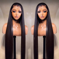 Perruques en cheveux naturels brésiliens vierges non traités avec cuticules alignées, Lace Frontal HD 13x6, pour femmes noires, vente en gros