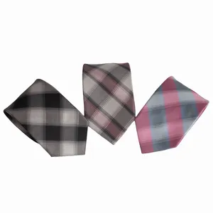 Microfiber High Quality Male Supplier Wholesale Embroidered Ties Manufacturer 100% Polyester Woven Necktie for Men