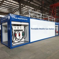 Station de ravitaillement mobile pour conteneurs de 20 pieds, directement de l'usine, avec réservoir de carburant à double paroi pour diesel et essence