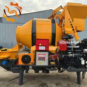 Bétonnière diesel avec pompe, capacité certifiée CE, mélangeur avec pompe électrique, construction, bourrage, coulage - Product Image 1