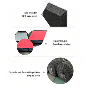 Tappetino da <span class=keywords><strong>Ginnastica</strong></span> Portatile Arrotolabile con Superficie in Moquette <span class=keywords><strong>per</strong></span> Cheerleading, <span class=keywords><strong>Ginnastica</strong></span>, Tumbling, Lotta, Esercizi, in Schiuma XPE <span class=keywords><strong>per</strong></span> Palestra Domestica - Product Image 3