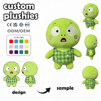 Peluche personnalisée en coton PP, cadeau d'anniversaire, vente en gros, très réduite, éléphant aux grandes oreilles, souvenirs du zoo, porte-clés, peluche chien