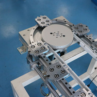 Système de convoyeur à rail circulaire en acier inoxydable à faible bruit et haute précision, roulements d'engrenage moteur QinGong T23, vitesse réglable