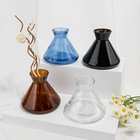 Bouteille diffuseur conique en verre silex de 250 ml de haute qualité pour aromathérapie avec impression sérigraphique personnalisée