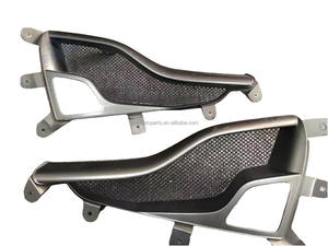 Calandre de feu arrière en fibre de carbone véritable pour kit carrosserie Ferrari 458 jupes latérales de bord de pare-chocs avant diffuseur arrière - Product Image 4