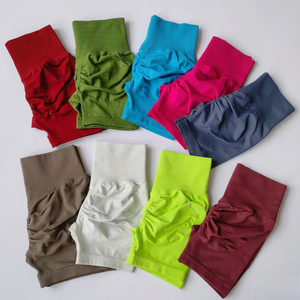 Pantalones Cortos de Ciclismo Sin Costuras al por Mayor de Bajo Costo para Mujer, de Cintura Alta, Control de Abdomen, Efecto Contorneado y Realce de Glúteos, para Yoga, Gimnasio y Fitness, OEM - Product Image 4