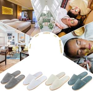 Pantuflas Desechables de Algodón Cómodas para Spa, Pantuflas Desechables Unisex Antideslizantes al por Mayor para Huéspedes, para Uso en Casa, Hotel, Viajes y Tren - Product Image 4