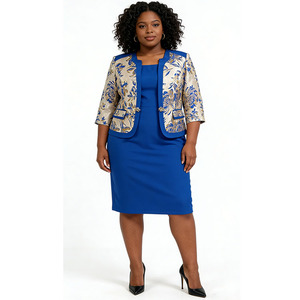 Vestido de Alta Calidad Estilo Turco para Mujer Africana, Talla Grande, con Traje, Vestido Elegante para Toda Ocasión, Conjunto de Dos Piezas, Traje para Iglesia - Product Image 1