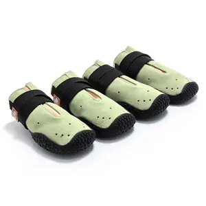 Botas para perro ligeras de malla, zapatos transpirables, protectores de pata, reflectantes, impermeables
