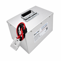 Paket Baterai Lithium LiFePO4 48V 51.2V 20Ah 1024Wh Cangkang Baja untuk AGV AMR Pengangkut Material Mesin Pembersih Lantai Industri