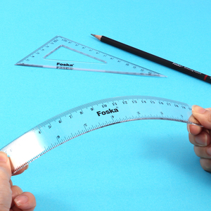Juego de Geometría Escolar Foska, Transparente y Fácil de Leer, para Educación Matemática y Enseñanza <span class=keywords><strong>en</strong></span> el Aula - Product Image 3