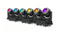 Projecteur de scène à double tête mobile LED RGBW 2x260W IP66, connectable, avec contrôle DMX RDM 540 °   Mélangeur de son pour concerts, DJ et clubs